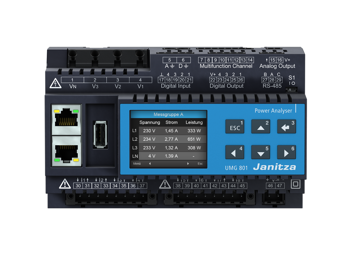 Analyseur de puissance modulaire extensible - UMG801