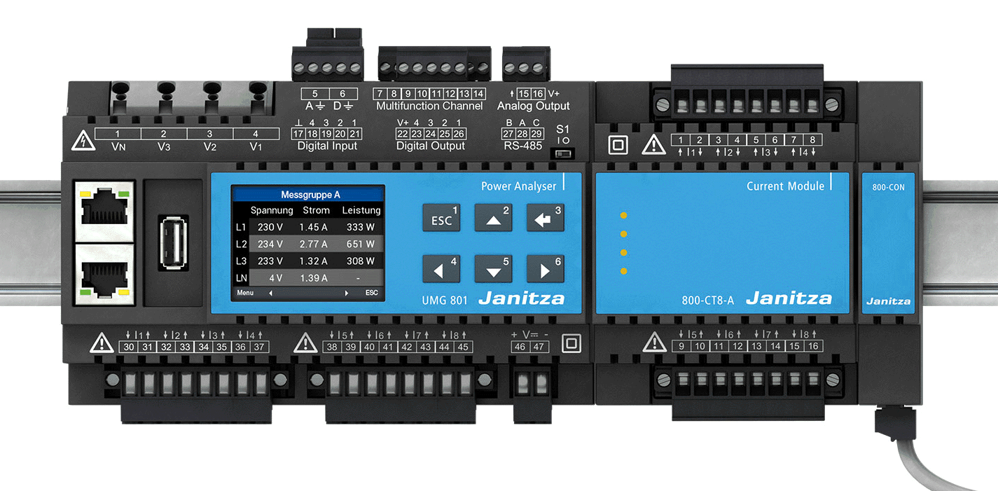 Analyseur de puissance modulaire extensible - UMG801